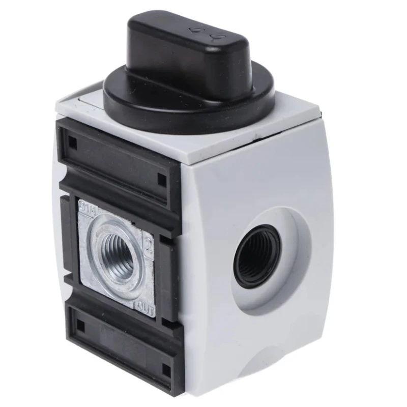 EMERSON ? AVENTICS Rotary Knob Pneumatic Manual Control Valve AS2-SOV Series G 1/4 Thread 16 bar 2000L/min Flow R412006260