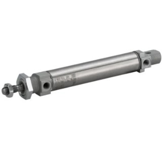 EMERSON ? AVENTICS 50 mm Pneumatic Piston Rod Cylinder MNI Series Double Acting Through Hole Mount Stainless 0822332503