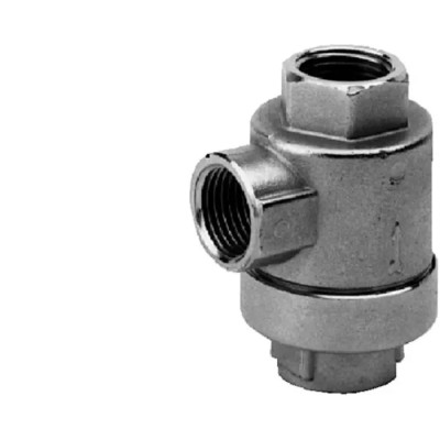 EMERSON ? AVENTICS Quick Exhaust Valve 3/8 in Threaded Female Connection Series 573, Brass Body, 0.3 to 10 bar R412010750