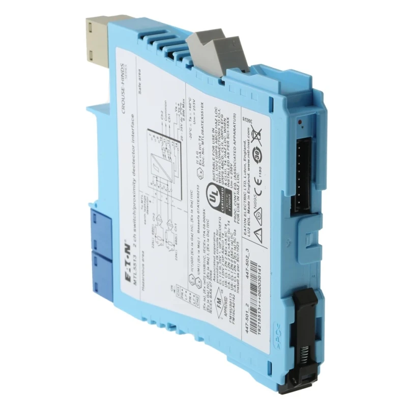 Eaton 2 Channel Galvanic Barrier Zener Barrier DIN Rail Mount ATEX Certified MTL5513/RS