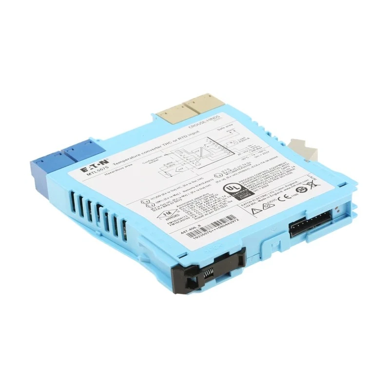 Eaton Zener Barrier THC/RTD Input with Alarm, 1 Channel, Galvanic Barrier, ATEX Certified, DIN Rail Mount MTL5575/RS