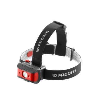 Facom LED Head Torch 200 Lumen Rechargeable Micro-USB IP67 Helmet Mountable Adjustable Strap 779.FRT3PB