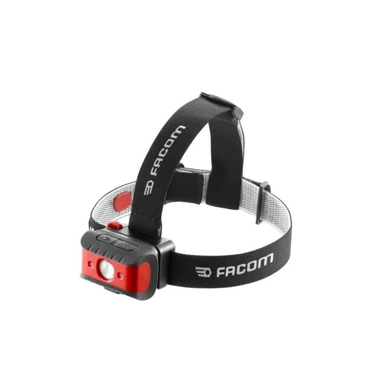 Facom LED Head Torch 200 Lumen Rechargeable Micro-USB IP67 Helmet Mountable Adjustable Strap 779.FRT3PB