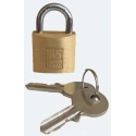 RS PRO Brass Padlock Stainless Steel Shackle Keyed Alike 5 mm Shackle Diameter 14 mm Length 30 mm Body Width 195-8241