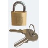 RS PRO Brass Padlock Stainless Steel Shackle Keyed Alike 5 mm Shackle Diameter 14 mm Length 30 mm Body Width 195-8241