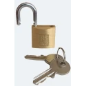 RS PRO Brass Padlock Stainless Steel Shackle Keyed Alike 5 mm Shackle Diameter 14 mm Length 30 mm Body Width 195-8241