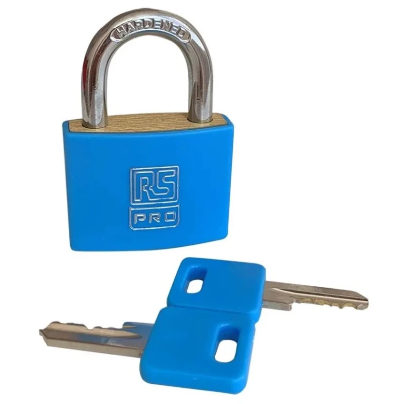 RS PRO Key Brass Padlock Keyed Alike, 6mm Shackle Diameter, 40mm Body Width 195-8250