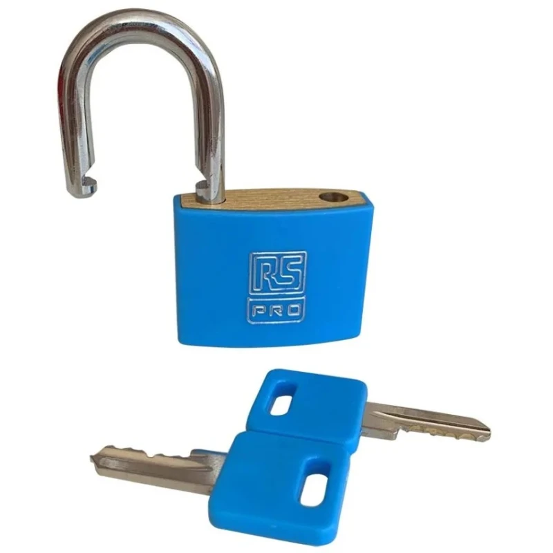 RS PRO Key Brass Padlock Keyed Alike, 6mm Shackle Diameter, 40mm Body Width 195-8250