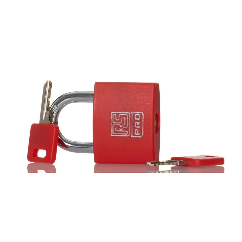 RS PRO Key Brass Padlock Keyed Alike, 6 mm Shackle Diameter, 40 mm Body Width 195-8252