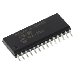 Microchip 16 Bit PIC PIC24FJ Microcontroller 64kB FLASH 8kB RAM 32 MHz 28-Pin SOIC 