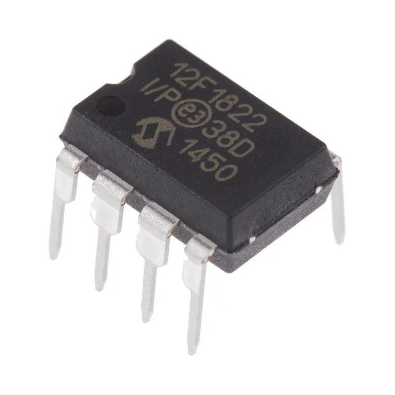 Microchip PIC12F1822-I/P 8 bit PIC Microcontroller 32 MHz 256bit FLASH 8-Pin PDIP