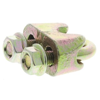 RS PRO Steel Wire Rope Clamp DIN 1142 for 10 mm Diameter Wire Rope 197-0168