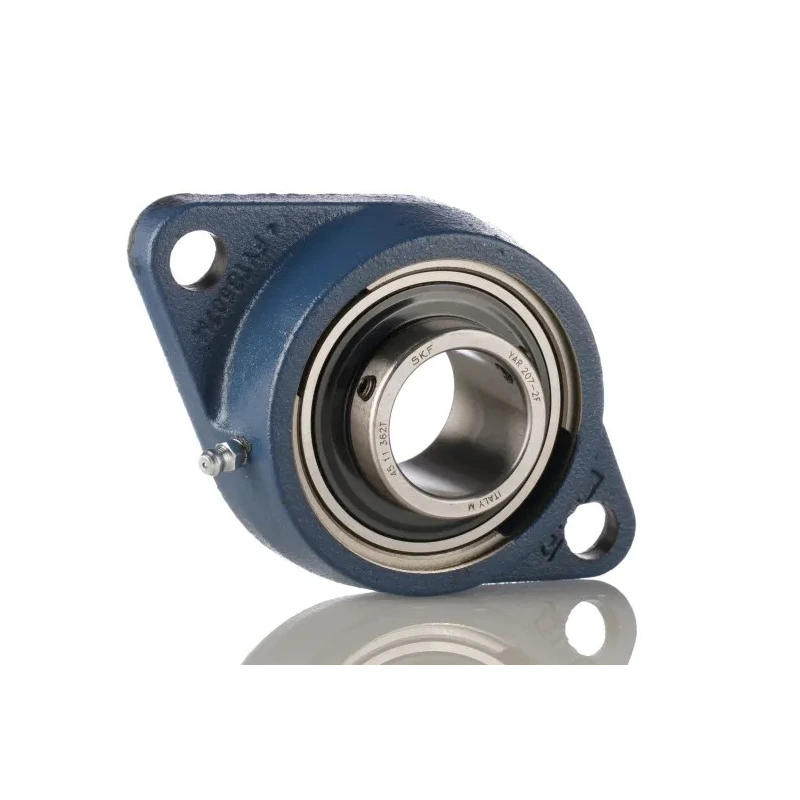 SKF 2 Hole Flange Bearing Unit Cast Iron 35 mm ID 96 mm Length Italy FYTB 35 TF