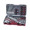 Teng Tools 95 Piece Automotive Tool Kit Chrome Vanadium Satin Finish Socket Spanners TM095