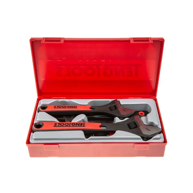 Teng Tools 4-Piece Adjustable Spanner Set with Sizes 6 in, 8 in, 10 in TTADJ04