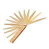 RS PRO Brass Feeler Gauge 13 Blades Metric 0.5mm to 1.0mm 105mm Length 5mm Width 1mm Thickness 197-7644