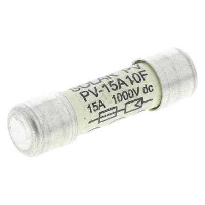 Eaton 15A Ceramic Cartridge Fuse 10 x 38 mm 1kV DC PV-15A10F