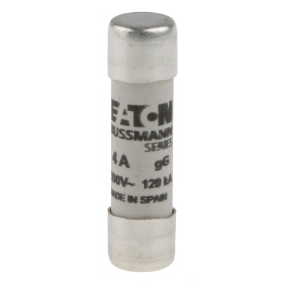 Eaton Ceramic Cartridge Fuse 4A Current Rating 500V AC Voltage 10 x 38 mm Size C10G4
