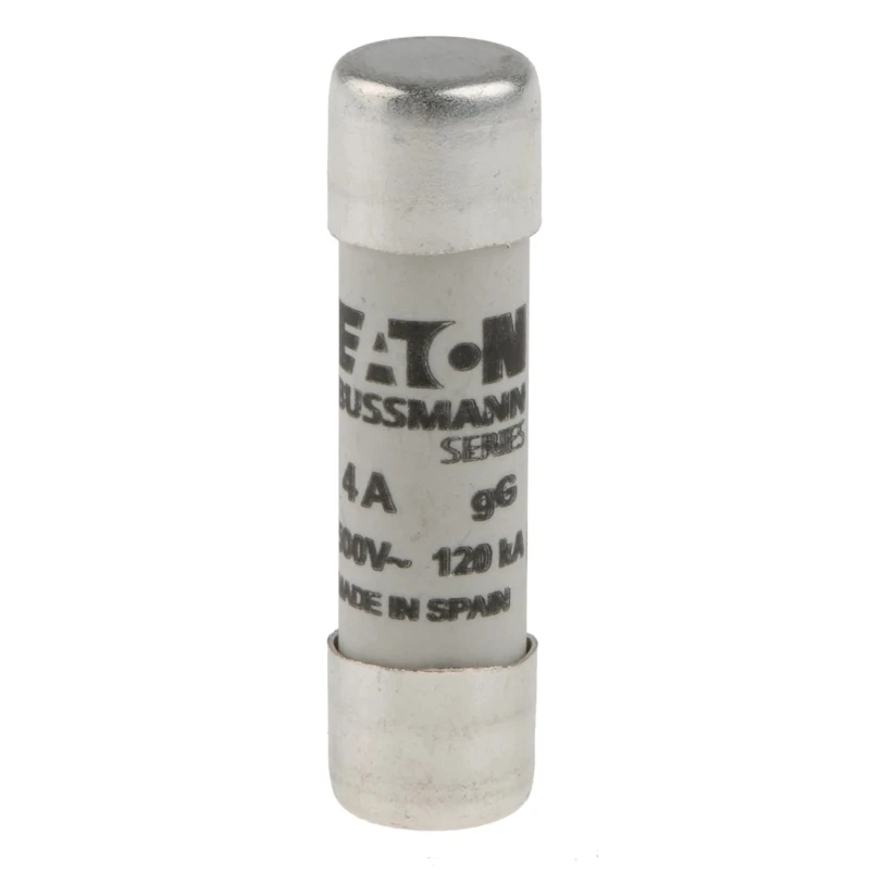 Eaton Ceramic Cartridge Fuse 4A Current Rating 500V AC Voltage 10 x 38 mm Size C10G4
