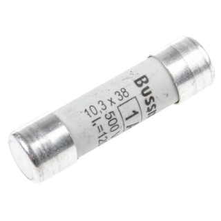 Eaton 1A Ceramic Cartridge Fuse, 10 x 38 mm, 500V AC, C10G1
