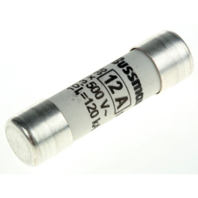 Eaton 12A Ceramic Cartridge Fuse, 10 x 38 mm, 500V AC, High Breaking Capacity C10G12