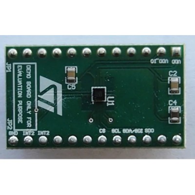 STMicroelectronics LIS2DH12 3-Axis Accelerometer Adapter Board for Standard DIL 24 Socket 
