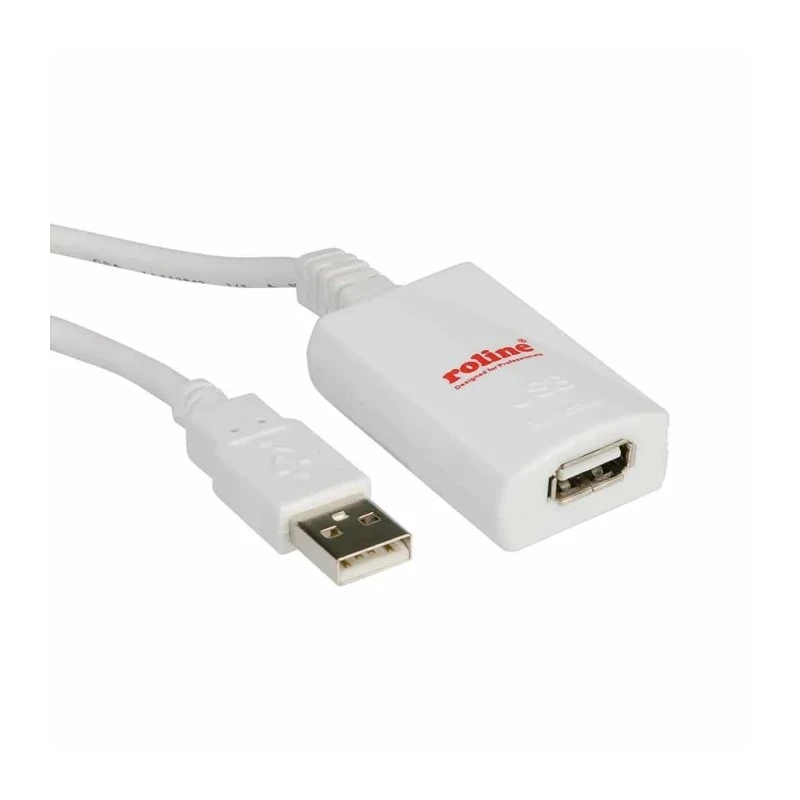 Roline USB 2.0 Extender Cable Single Port Hub 5 m Extension Distance 12.04.1088-10