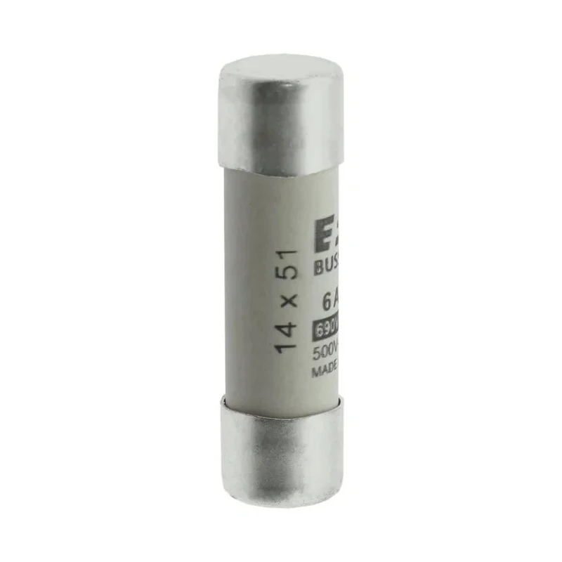 Eaton Ceramic Cartridge Fuse, 6A Current, 690V AC, 14 x 51 mm, gG Classification, Bussmann Series C14G6