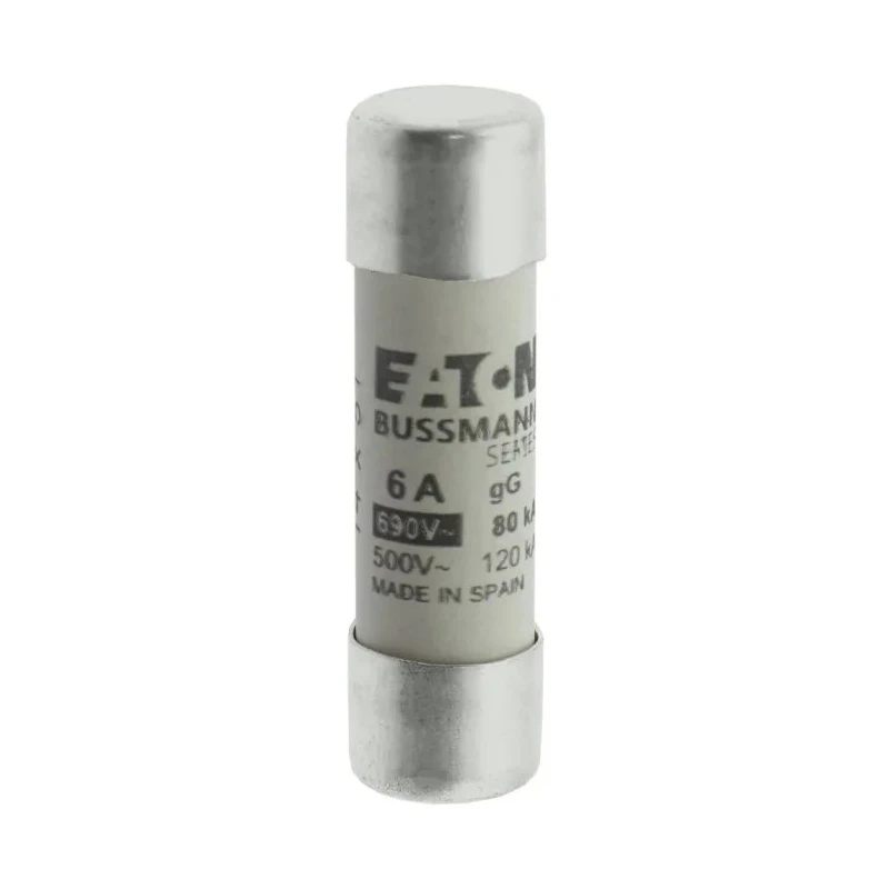 Eaton Ceramic Cartridge Fuse, 6A Current, 690V AC, 14 x 51 mm, gG Classification, Bussmann Series C14G6