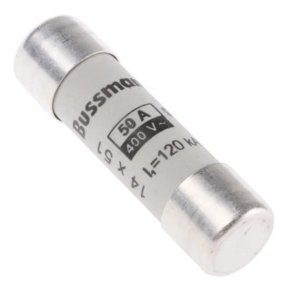 Eaton 50A Ceramic Cartridge Fuse 14 x 51 mm, 400V AC, Series C14G C14G50