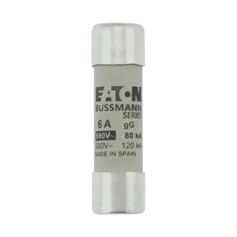 Eaton 6A Ceramic Cartridge Fuse 14 x 51 mm 690V AC gG Series Bussmann C14G6