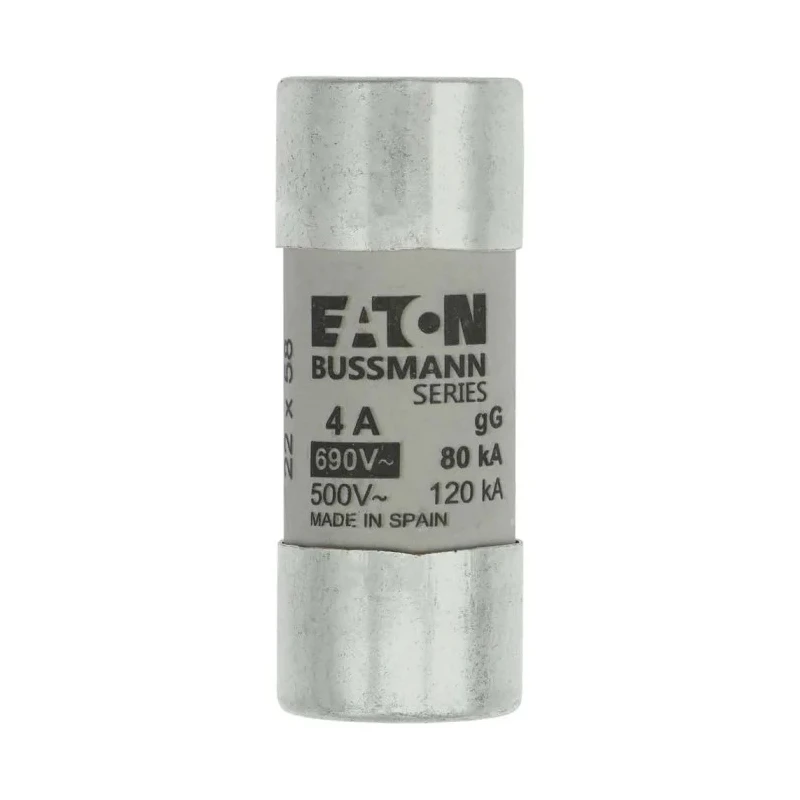 Eaton 4A Ceramic Cartridge Fuse 690V AC 22 x 58 mm C22G4