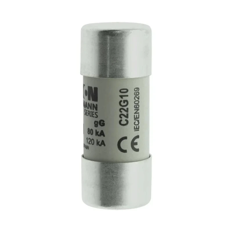 Eaton Cartridge Fuse 10A 690V AC Ceramic Body 22 x 58 mm C22G10