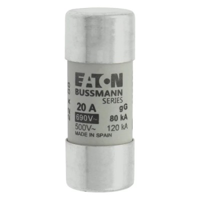 Eaton 20A Ceramic Cartridge Fuse 22 x 58 mm 690V AC gG/gL Category C22G20