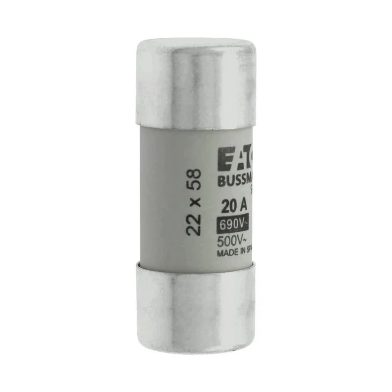 Eaton 20A Ceramic Cartridge Fuse 22 x 58 mm 690V AC gG/gL Category C22G20