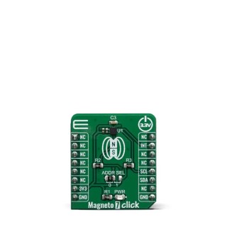 MikroElektronika Sensor Development Kit for Mikroe-3657 3-Axis Magnetic Sensor I2C Interface MIKROE-3657
