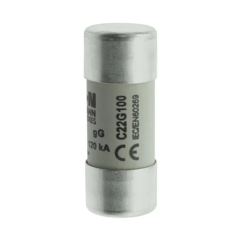 Eaton 100A Ceramic Cartridge Fuse 22 x 58 mm 500V AC High Breaking Capacity C22G100