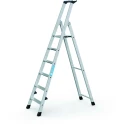 Zarges Aluminium 6 Steps Step Ladder, 1.26m Platform Height, 1.86m Open Length 42456