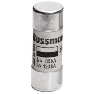 Eaton 125A Ceramic Cartridge Fuse 22 x 58 mm 400V AC High Thermal Resistance C22G125