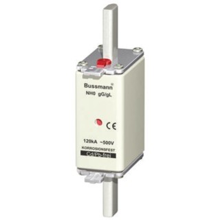 Eaton 25A Centred Tag Fuse NH0 500V AC High Rupture Capacity Bussman Series 25NHG0B
