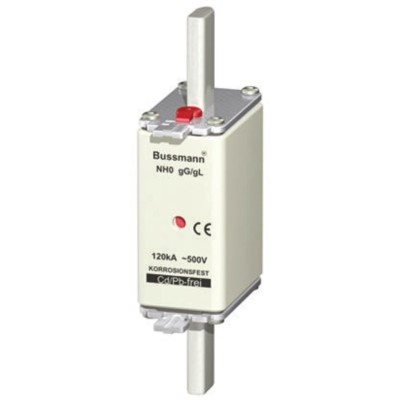 Eaton 25A Centred Tag Fuse NH0 500V AC High Rupture Capacity Bussman Series 25NHG0B