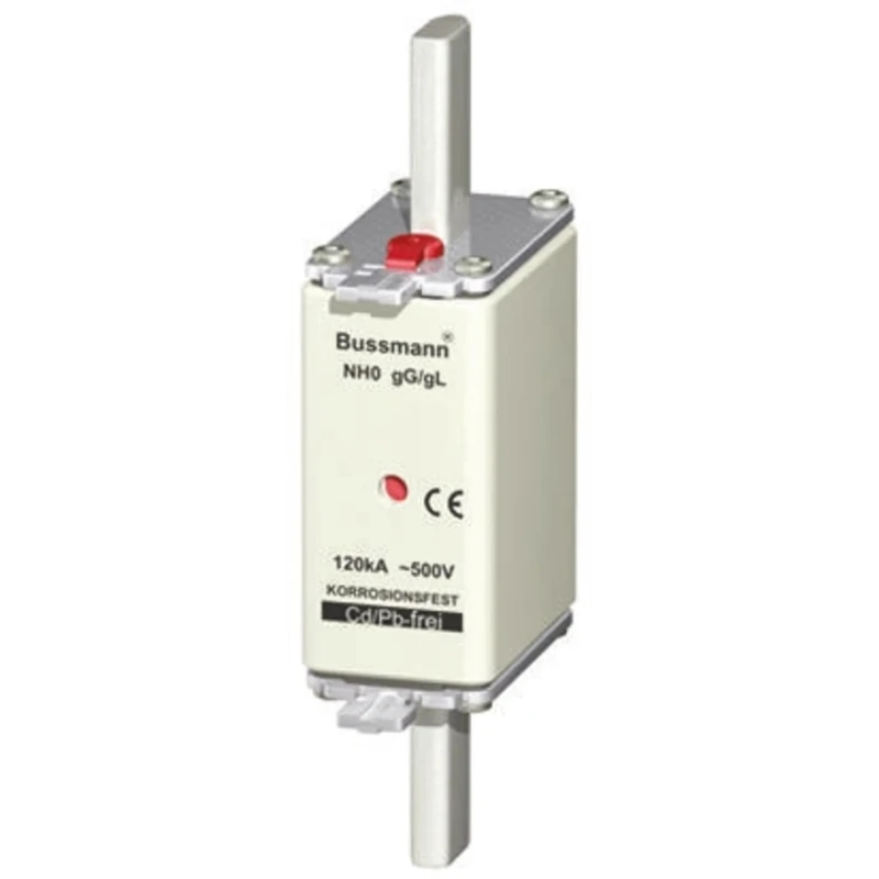 Eaton 25A Centred Tag Fuse NH0 500V AC High Rupture Capacity Bussman Series 25NHG0B