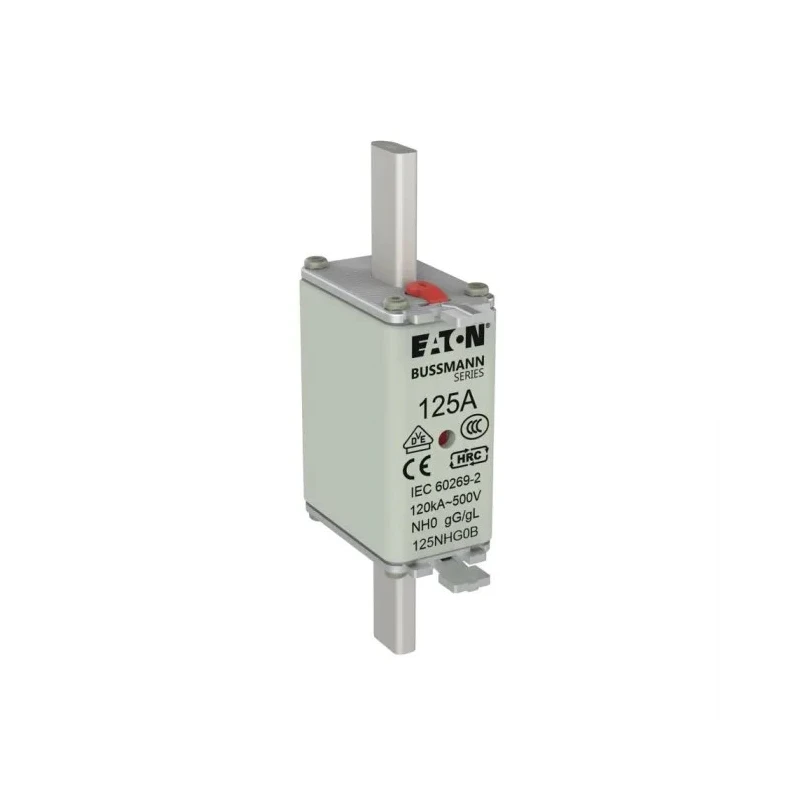 Eaton 125A Centred Tag Fuse NH0 500V AC High Rupture Capacity Dual Indication 125NHG0B