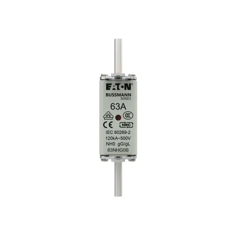 Eaton NH Fuse 63A Current Rating 125 mm x 58 mm x 30 mm 500V AC 63NHG0B