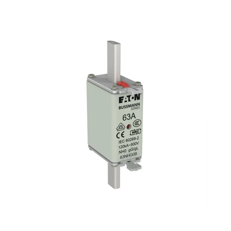 Eaton NH Fuse 63A Current Rating 125 mm x 58 mm x 30 mm 500V AC 63NHG0B