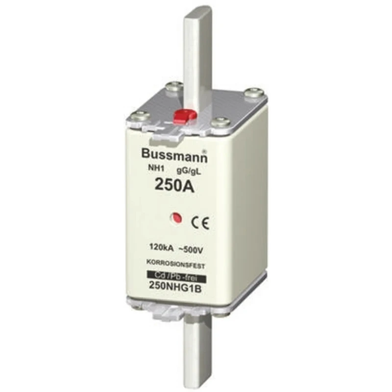 Eaton 200A Centred Tag Fuse NH1 500V AC High Rupture Capacity Dual Indication 200NHG1B