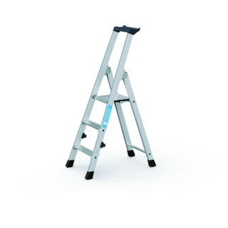 Zarges Aluminium 3 Steps Step Ladder 2.6m Platform Height 1.22m Open Length 42453