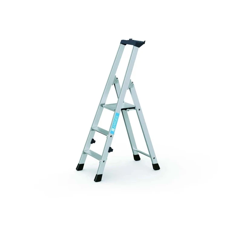 Zarges Aluminium 3 Steps Step Ladder 2.6m Platform Height 1.22m Open Length 42453