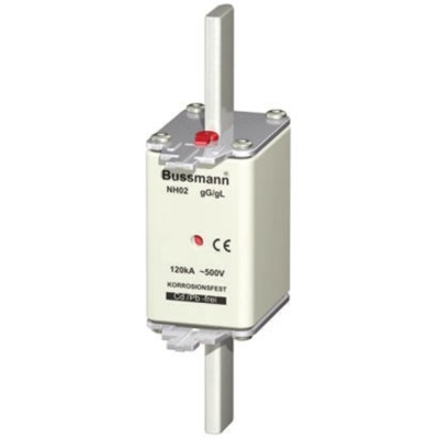 Eaton 80A Centred Tag Fuse NH2 500V AC High Rupture Capacity Bussman Series 80NHG02B