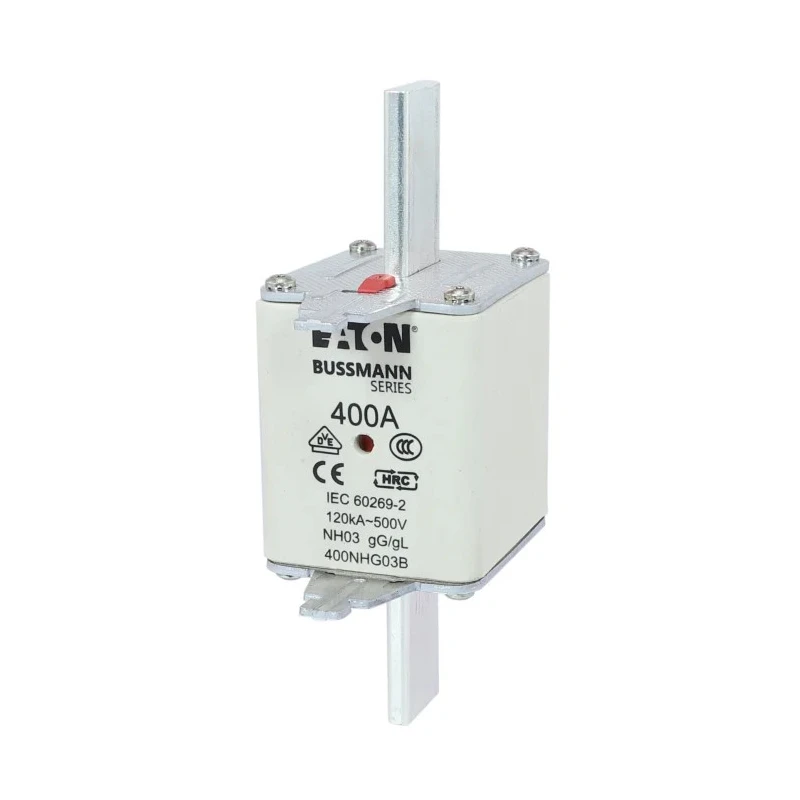 Eaton 400A Centred Tag Fuse NH03 500V AC High Rupture Capacity NH DIN Dual Indication Fuse Links NH03 